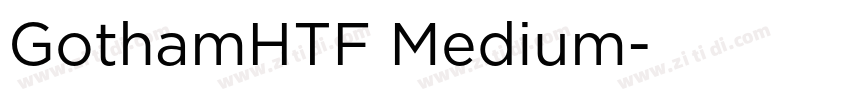 GothamHTF Medium字体转换